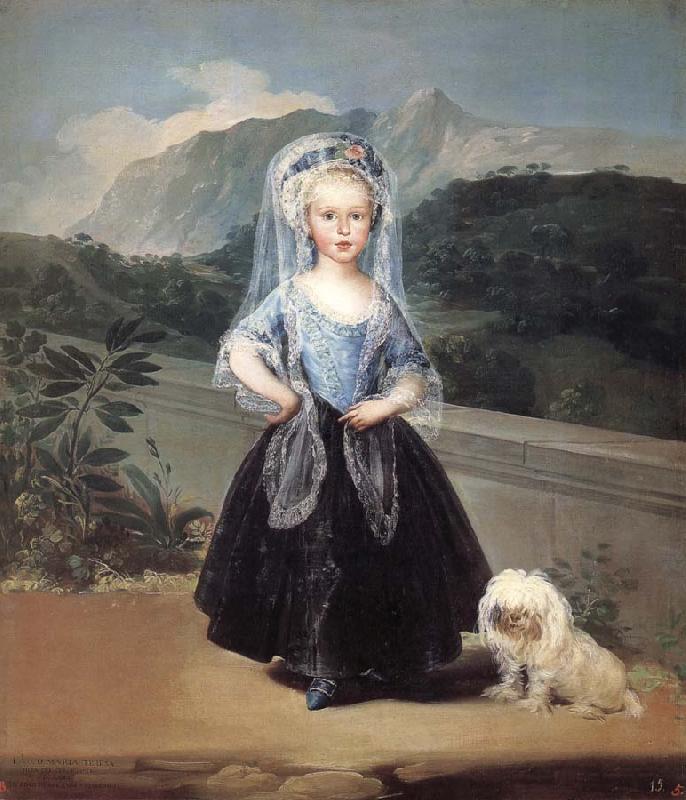 Francisco Goya Maria Teresa de Borbon y Vallabriga oil painting image